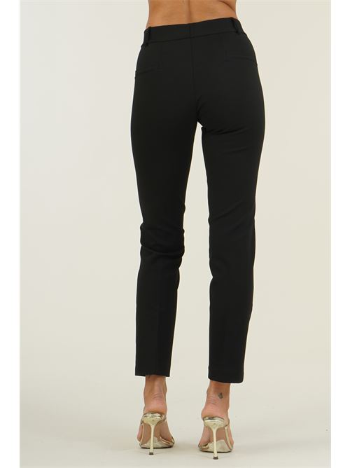 Pantalone in punto milano elastico Elmas Phil | 011183NERO